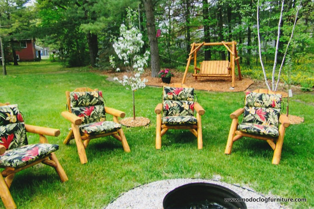 Cedar Outdoor Log Furniture Tables Chairs More
