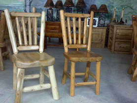 log chairs - image