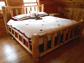 custom log bed - image