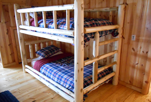 Rustic Log Bunk Beds - image