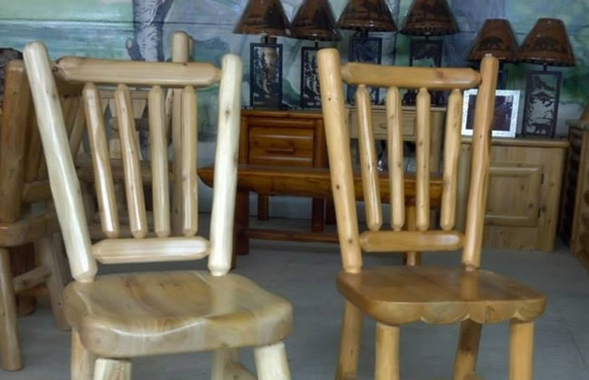 Contoured Log Chair Seats  - image
