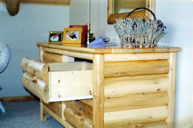 Log Dresser in bedroom setting  - image